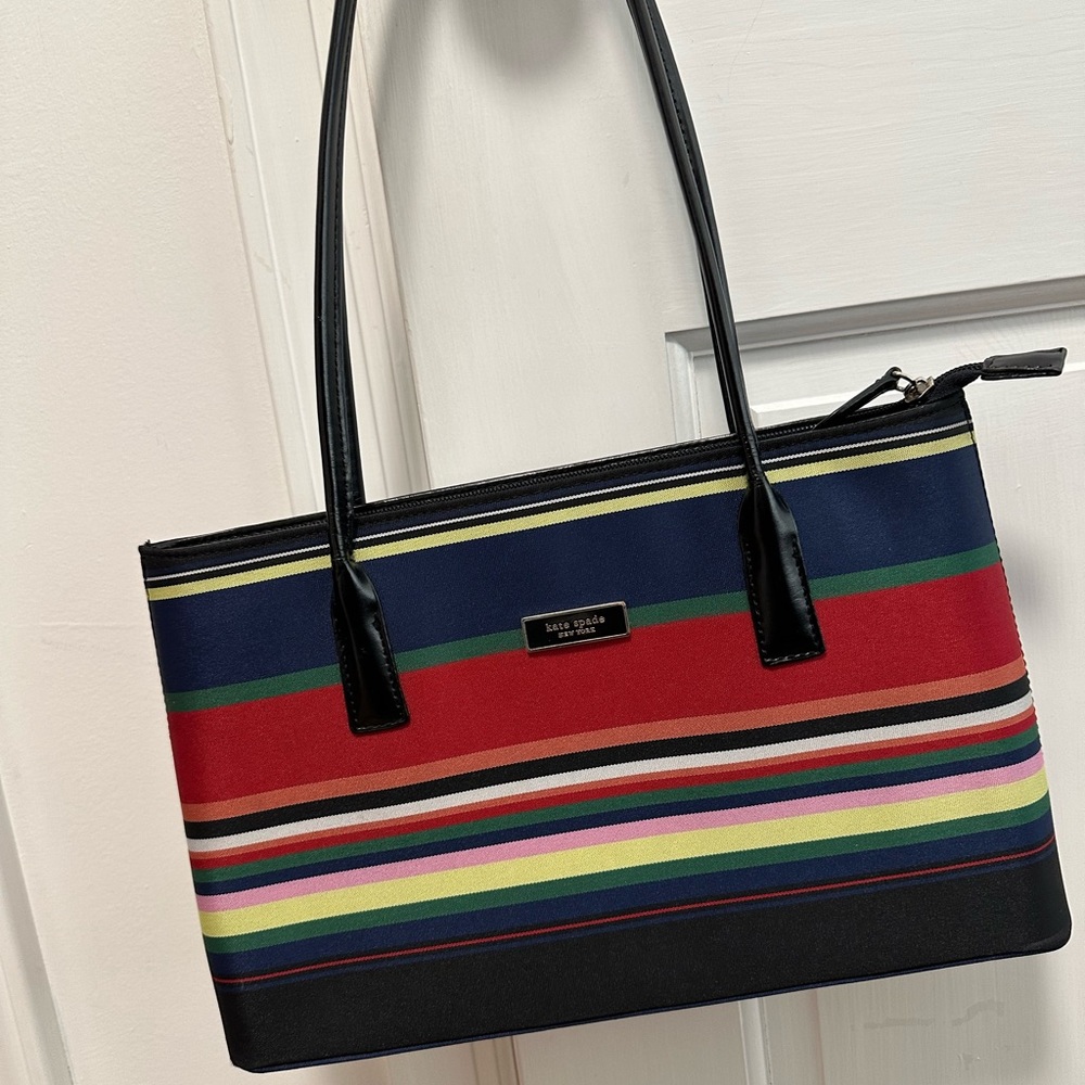 Striped Kate Spade Shoulder Bag